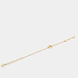 Pre Owned Louis Vuitton LV & Me Letter N Gold Plated Bracelet