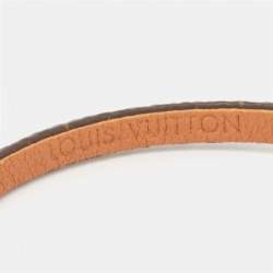 Pre Owned Louis Vuitton Historic Mini Monogram Canvas Gold Tone Bracelet
