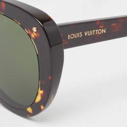 Pre Owned Louis Vuitton Brown Tortoise Z1371W Euphoria Sunglasses