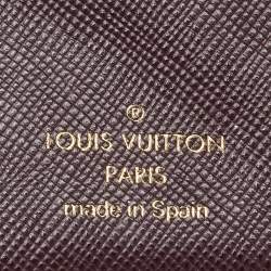 Pre Owned Louis Vuitton Cherry Mini Lin Canvas Small Ring Agenda PM Cover