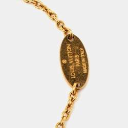 Pre Owned سوار لوي فيتون أل في & مي حرف في لون ذهبي