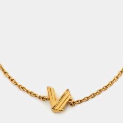 Pre Owned سوار لوي فيتون أل في & مي حرف في لون ذهبي