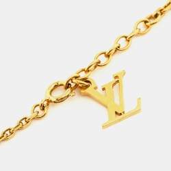 Pre Owned Louis Vuitton Pomme D'Amour Monogram Inclusion Heart Pendant Necklace