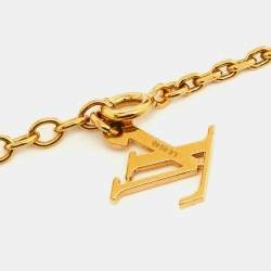 Pre Owned Louis Vuitton Pomme D'Amour Monogram Inclusion Heart Pendant Necklace