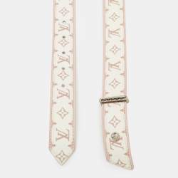 Pre Owned Louis Vuitton Pink Monogram Canvas Belt 90 CM