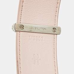 Pre Owned Louis Vuitton Pink Monogram Canvas Belt 90 CM