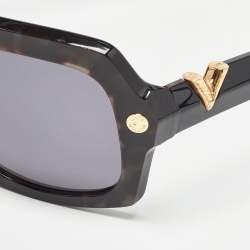 Pre Owned Louis Vuitton Brown Tortoise Z0956W La Dolce Vita Square Sunglasses