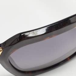 Pre Owned Louis Vuitton Brown Tortoise Z0956W La Dolce Vita Square Sunglasses