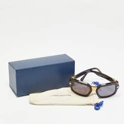 Pre Owned Louis Vuitton Brown Tortoise Z0956W La Dolce Vita Square Sunglasses