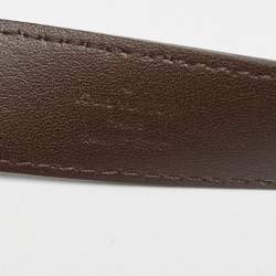 Pre Owned Louis Vuitton Mini Damier Ebene Canvas LV Initiales Belt 80 CM