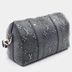 Pre Owned Louis Vuitton City Keepall Monogram Gray Leather Men’s Shoulder Bag