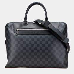 Pre Owned Louis Vuitton Black Damier Graphite Porte Documents Jour