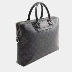 Pre Owned Louis Vuitton Black Monogram Eclipse Odyssey Briefcase