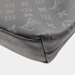Pre Owned Louis Vuitton Black Monogram Eclipse Odyssey Briefcase