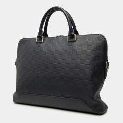 Pre Owned Louis Vuitton Black Damier Infini Avenue Soft Briefcase
