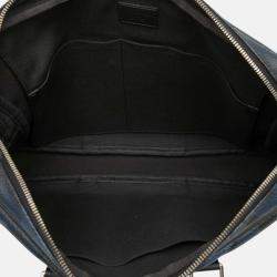 Pre Owned Louis Vuitton Blue Damier Cobalt Camouflage Porte Documents Voyage PM