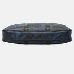 Pre Owned Louis Vuitton Blue Damier Cobalt Camouflage Porte Documents Voyage PM