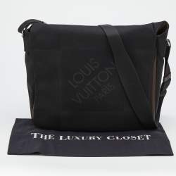 Pre Owned Louis Vuitton Black Damier Geant Canvas Messenger Bag