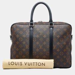 Louis Vuitton Brown Monogram Macassar Porte Documents Voyage