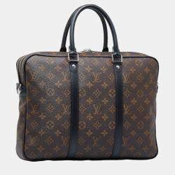 Louis Vuitton Brown Monogram Macassar Porte Documents Voyage