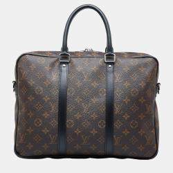 Louis Vuitton Brown Monogram Macassar Porte Documents Voyage