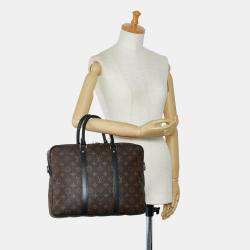 Louis Vuitton Brown Monogram Macassar Porte Documents Voyage