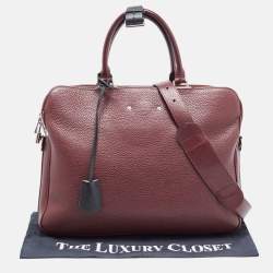 مملوكة مسبقًا Louis Vuitton Burgundy Taurillon Leather Armand Briefcase Bag