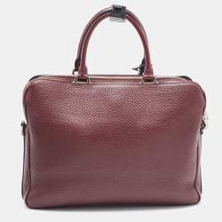 مملوكة مسبقًا Louis Vuitton Burgundy Taurillon Leather Armand Briefcase Bag