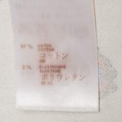 مملوكة مسبقًا Louis Vuitton Off-White Printed Denim Skinny Jeans S Waist 27"