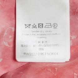 Pre Owned Louis Vuitton Pink Monogram Printed Silk Sleeveless Mini Dress S