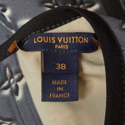Louis Vuitton Grey Monogram Shadow Jersey Short Dress M