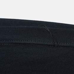 Louis Vuitton Black Logo Stamp Print Cotton Knit T-Shirt M