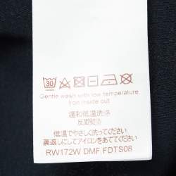 Louis Vuitton Black Logo Stamp Print Cotton Knit T-Shirt M