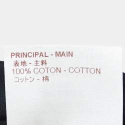 Louis Vuitton Black Logo Stamp Print Cotton Knit T-Shirt M