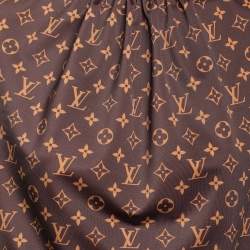 Louis Vuitton Brown Monogram Print Jersey Top S
