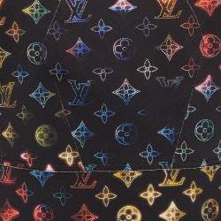 Louis Vuitton Black Neon Mahina Monogram Neoprene Fitted Dress M