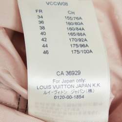 Pre Owned Louis Vuitton Beige Pink Monogram Jacquard Cotton Shirt Dress XL