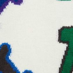  Louis Vuitton x NBA Letters Intarsia Knit Crewneck Sweater S