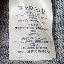 Louis Vuitton Blue Monogram Print Silk Wide-Leg Pants S