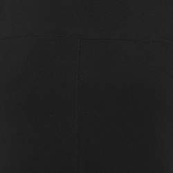 Pre Owned Louis Vuitton Black Jersey Peplum Top S