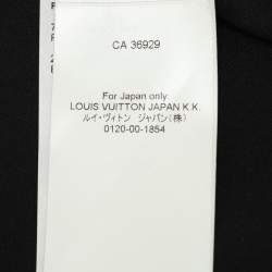 Pre Owned Louis Vuitton Black Jersey Peplum Top S