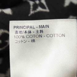 Louis Vuitton Black Monogram Cotton Kaftan Mini Dress S