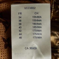 مملوكة مسبقًا Louis Vuitton Metallic Monogram Print Modal Hooded Parka Coat S