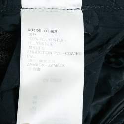 Pre Owned Louis Vuitton Black Monogram Synthetic Hooded Windbreaker M