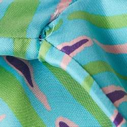 Louis Vuitton Blue Saturated Epi Print Silk Shirt and Shorts Set S