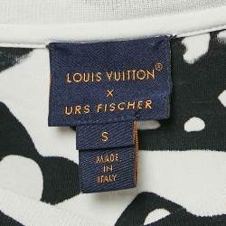 Louis Vuitton X Urs Fischer Grey Printed Jersey T-Shirt S