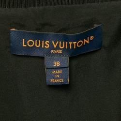 Louis Vuitton Black Monogram Embossed Technical Jersey Jacket M