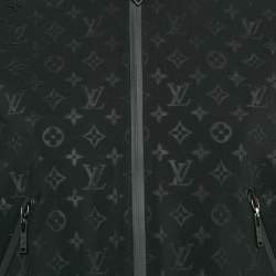 Louis Vuitton Black Monogram Embossed Technical Jersey Jacket M