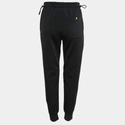 Pre Owned Louis Vuitton Black Technical Jersey Jogger Pants S