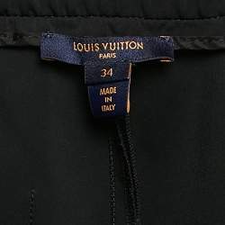 Pre Owned Louis Vuitton Black Technical Jersey Jogger Pants S
